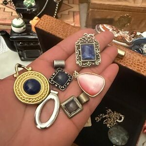 (6) Piece Vintage Slides Charms